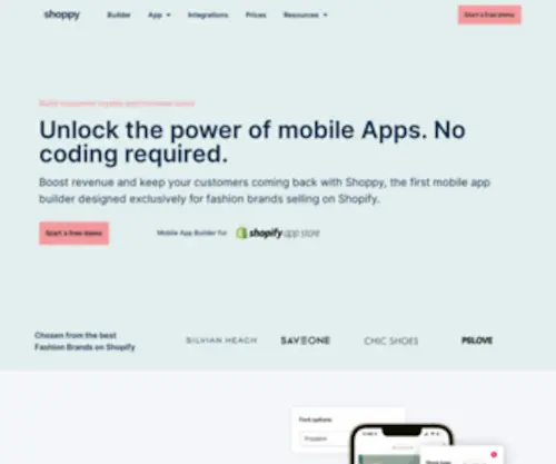 Shoppy.is(Trasforma il tuo store Shopify in una mobile App) Screenshot