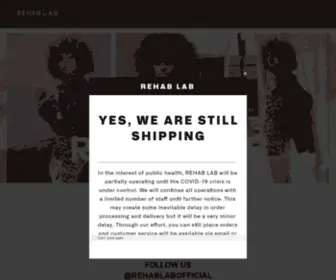 Shoprehablab.com(Rehab’s main goal) Screenshot