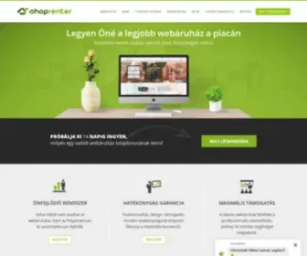 Shoprenter.hu(Webáruház bérlés & webáruház készítés) Screenshot