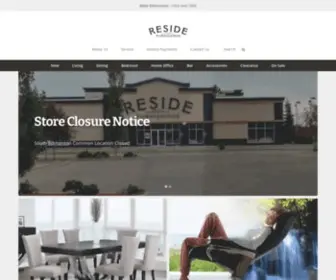 Shopreside.ca(Reside Home Furnishings) Screenshot