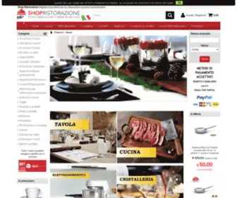 Shopristorazione.com(E-commerce Home) Screenshot