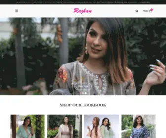 Shopruzhan.com(Ruzhan Pakistani Concepts) Screenshot