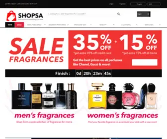 Shopsa.co.uk(Men & Women Fragrances) Screenshot