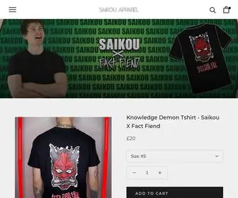 Shopsaikou.com(Saikou Apparel) Screenshot