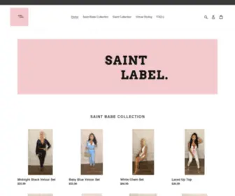 Shopsaintlabel.com(The Saint Label) Screenshot