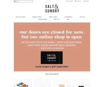 Shopsaltandsundry.com(Salt & Sundry) Screenshot