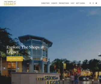 Shopsatlegacy.com(The Shops at Legacy) Screenshot