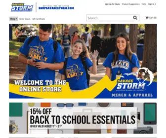 Shopsavagestorm.com(Southeastern Oklahoma State University Apparel) Screenshot