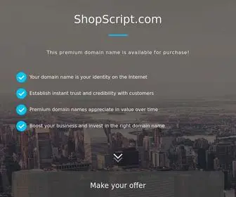 Shopscript.com(ShopScript) Screenshot