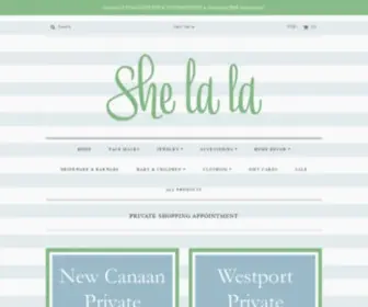 Shopshelala.com(She la la) Screenshot