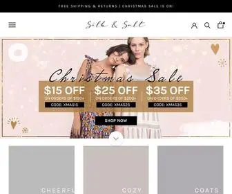 Shopsilkandsalt.com(Silk & Salt) Screenshot