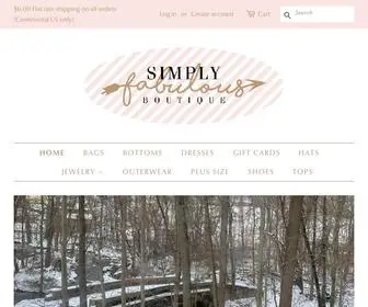 Shopsimplyfab.com(Simply Fabulous Boutique) Screenshot