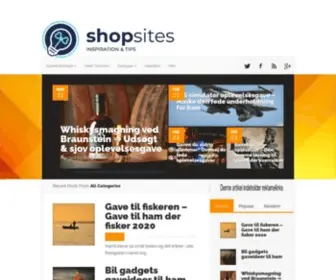 Shopsites.dk(De Bedste Gaveideer til Alle Lejligheder) Screenshot