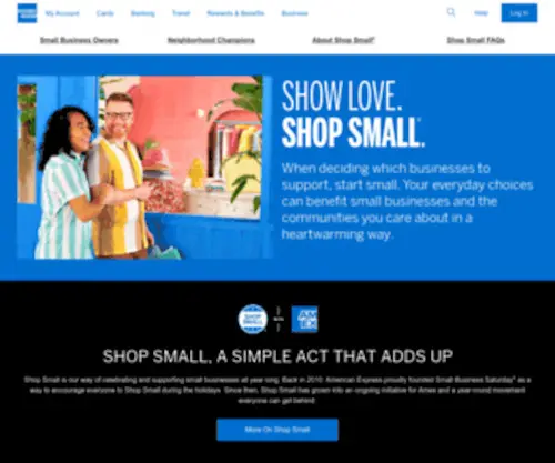 Shopsmall.com(Shop Small with American Express) Screenshot