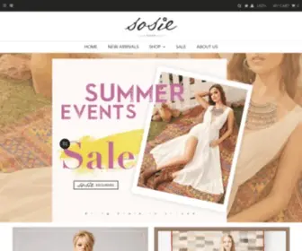 Shopsosie.com(Sosie) Screenshot