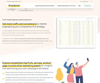 Shopspook.com(Google Shopping Competitor Analysis Tool) Screenshot