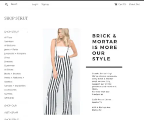 Shopstrut.com(SHOP STRUT) Screenshot
