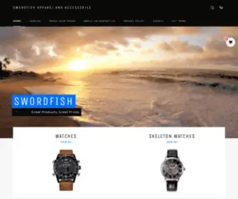 Shopswordfish.com(Swordfish Apparel and Accessories) Screenshot