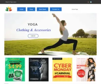 Shopsyoga.com(Yoga clothing & accessories) Screenshot