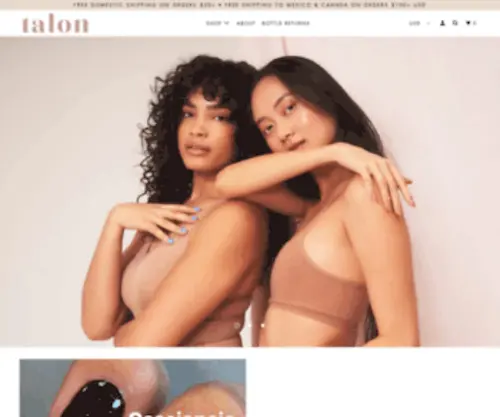 Shoptalon.com(Vegan cruelty free non toxic nail polish) Screenshot