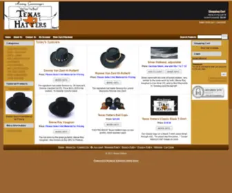 Shoptexashatters.com(Texas Hatters Online Catalog) Screenshot