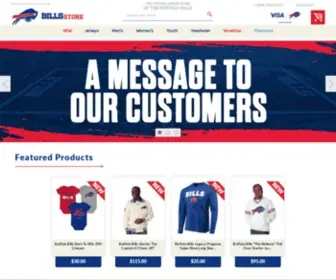 Shopthebills.com(The Bills Store) Screenshot