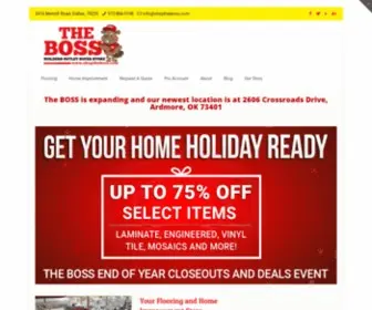 Shoptheboss.com(Your Flooring Leader) Screenshot