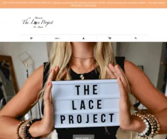 Shopthelaceproject.com(The Lace Project) Screenshot