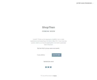 Shopthen.com(Create an Ecommerce Website and Sell Online) Screenshot