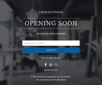 Shoptherafitness.com(TheraFitness) Screenshot