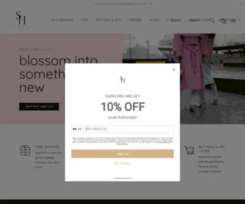 Shopthestylehive.com(The Style Hive) Screenshot