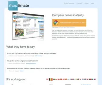 Shoptimate.be(Automatic price comparison on Chrome) Screenshot