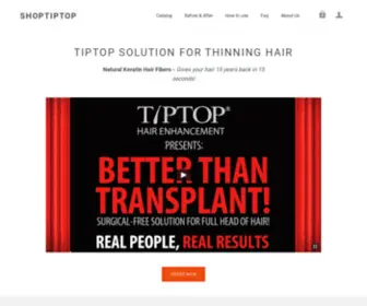 Shoptiptop.com(TIPTOP SOLUTION FOR THINNING HAIR) Screenshot