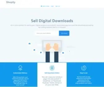 Shoptly.com(Sell Digital Downloads) Screenshot