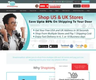 Shoptomydoor.com(Shipping from USA and UK to Nigeria) Screenshot