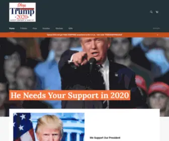 Shoptrump2020.us(Shop Trump 2020) Screenshot