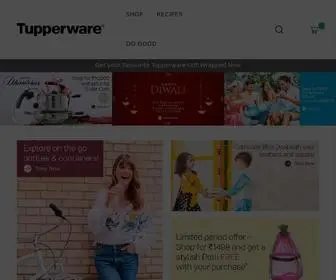 Shoptupperware.in(Tupperware India) Screenshot
