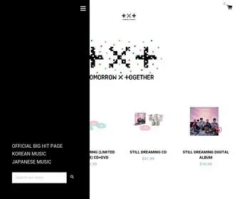 ShoptXtofficial.com(TXT Official Store) Screenshot