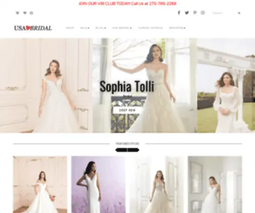 Shopusabridal.com(Wedding Dresses) Screenshot