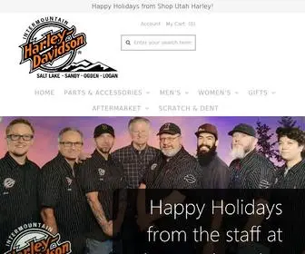 Shoputahharley.com(Utah Harley offers a wide selection of Harley) Screenshot