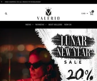 ShopValerio.com(Sunglasses and Watch Outlet) Screenshot