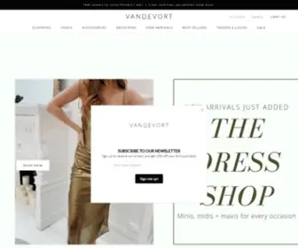 ShopVandevort.com(Shop for Womens Bohemian Fashion) Screenshot