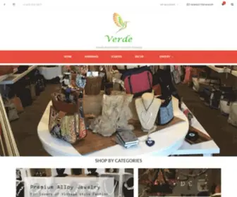 ShopVerdeonline.com(Socially conscious retail shopping Experince) Screenshot