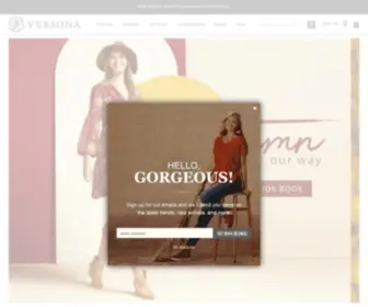 ShopVersona.com(Shop Versona) Screenshot