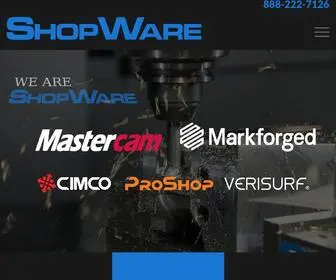Shopwareinc.com(Mastercam & Cimco Value Added Reseller for IA) Screenshot