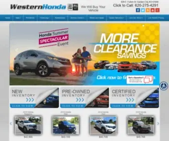 Shopwesternhonda.com Screenshot