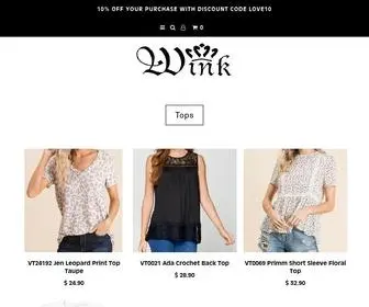 Shopwinkonline.com(Wink Boutique) Screenshot