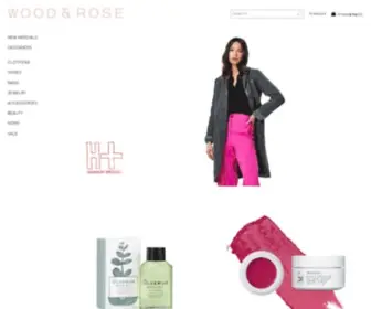 Shopwoodandrose.com(Wood & Rose) Screenshot