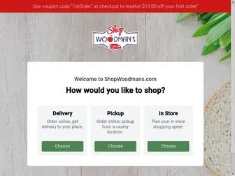 Shopwoodmans.com(Woodman's Markets Online Grocery Shopping Portal) Screenshot