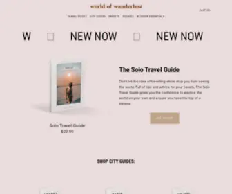 Shopworldofwanderlust.com(World of wanderlust) Screenshot
